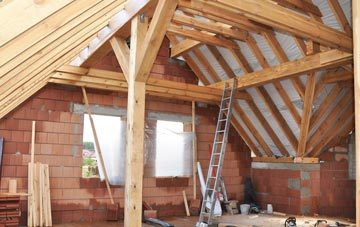 Woods Corner attic trusses